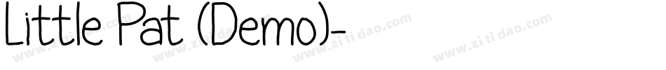 Little Pat (Demo)字体转换